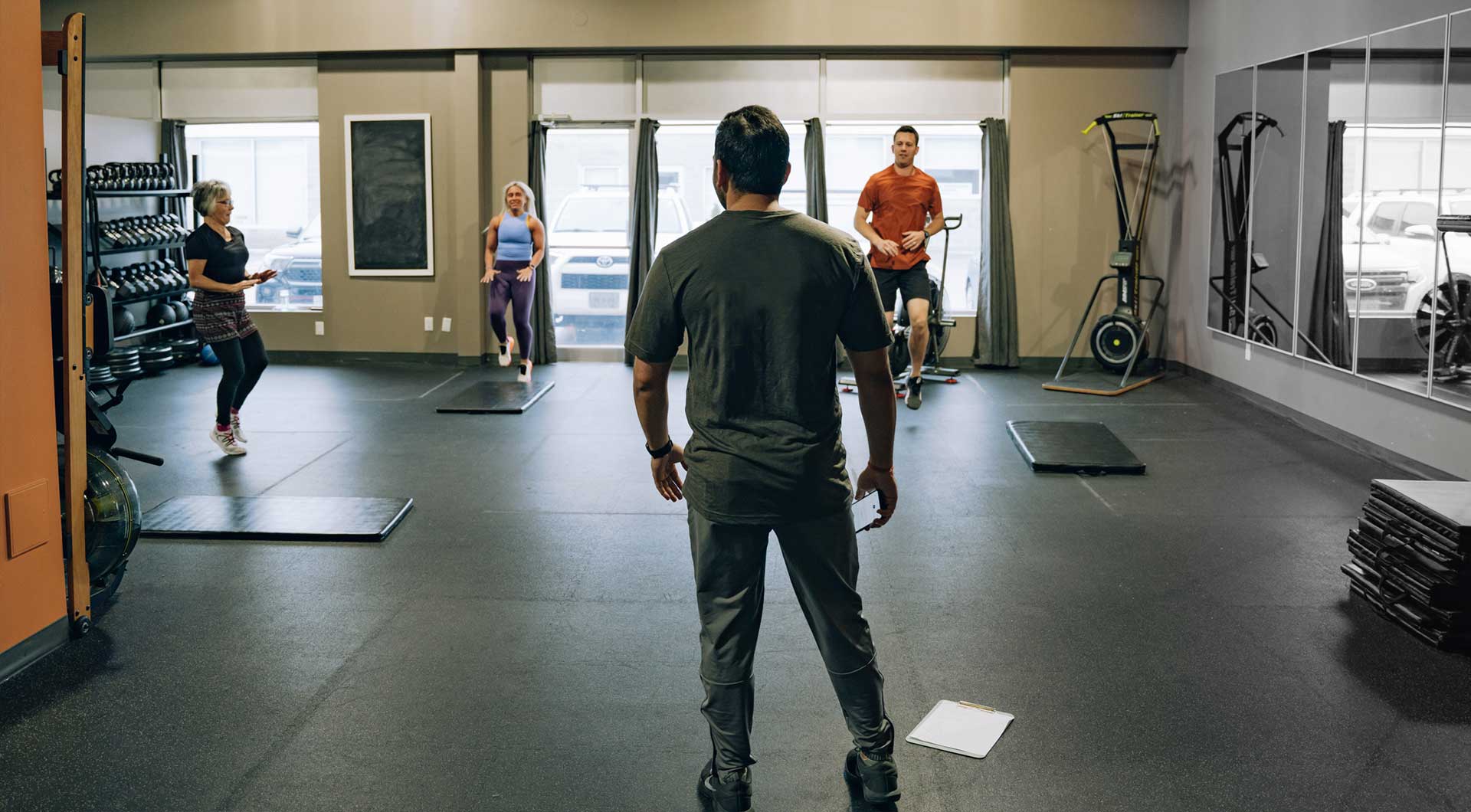 Small group fitness training